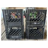 4 - Plastic Dairy Crates