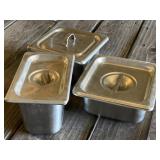 3 - Stainless Food Storage with Lids
