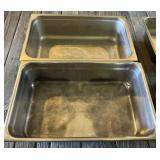 2 - Stainless Food Prep Pans