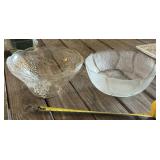 2 - Glass Salad Bowls