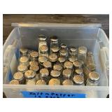 Tote Full of Salt N Pepper Shakers