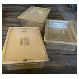 3 - Plastic Food Storage Containers