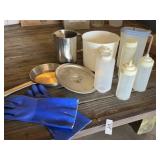 Stainless Pitcher, Squeeze Bottles, More