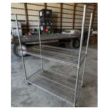 Chrome Shelf on Rollers