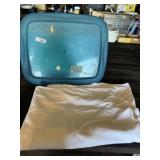 Tote Full of Round Table Linens