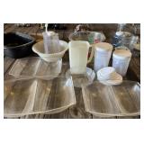 Large Lot of Plastic Saladware