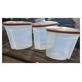 3 - Rubbermaid Plastic Food Storage