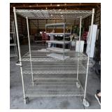 Chrome Shelf on Rollers