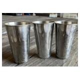3 - Stainless Milkshake Cups