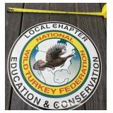 16" Metal Turkey Sign