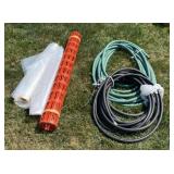 Garden Hose and Snow Fence