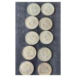 10 - Clad Kennedy Half Dollars