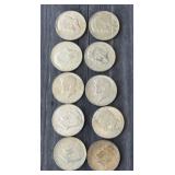 10 - Clad Kennedy Half Dollars