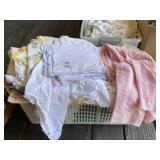Laundry Basket of Linens