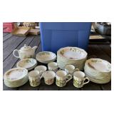Tote Full of Churchill Dishes