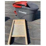 O-Cedar Mop Bucket and Washboard