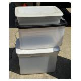3 - Storage Totes with Lids