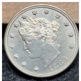 1883 No Cents V Nickel BU