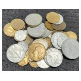 Lot Of 41 Assorted WW2 Era French Coins