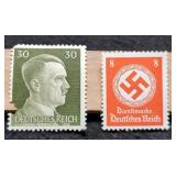 Lot w/ 2 German Nazi Stamps