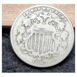 1883 Shield Nickel F