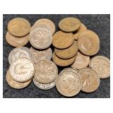 Lot w/ 26 Canada Cents 1920-1952