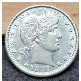 1892-O Barber Quarter High MS, Needs Graded!
