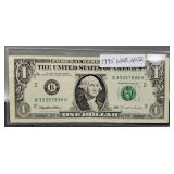 1995 $1 FR "WEB" Note Unc.