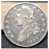 1836 Capped Bust Half Dollar XF45