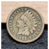 1863 Indian Head Cent