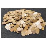 (5) Hundred Wheat Cents 1940-58
