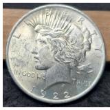 1922 Peace Dollar Unc.