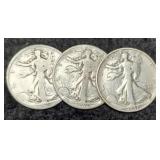 (3) W. Liberty Half Dollars 1920, 29-D, 37-S