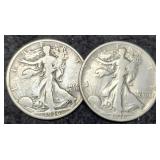 (2) 1936 W. Liberty Half Dollar P&D