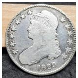 1829 Crapped Bust Half Dollar
