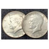(2) 1964 K. Half Dollars
