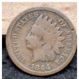 1864 Bronze Indian Head Cent