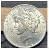 1922 Peace Dollar Unc.