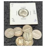 (8) M. Dimes inc/ 1945 BU