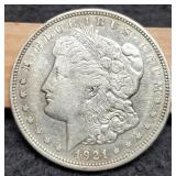 1921-D Morgan Dollar XF