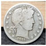 1911 Barber Half Dollar