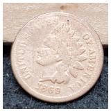 1869 Indian Head Cent