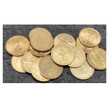 (15) 2000 Sacagawea Dollars AU