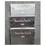 (3) Proof Sets: 1980, 81, 82