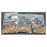 (3) Hundred "S" Mint Wheat Cents