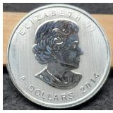 2014 1 1/2 Troy Oz. Silver Canada $8