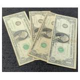(4) 1963B $1 "Barr" FR Notes