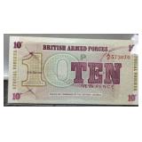 1972 Great Britain 10 New Pence Banknote Unc.