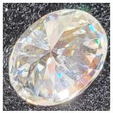 Large Oval Moissanite GRA