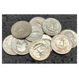 (10) Silver W. Quarters